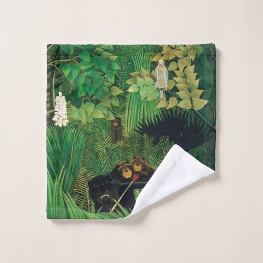 Henri Rousseau - Die Merry Jesters Badhandtuch Set (Waschlappen)