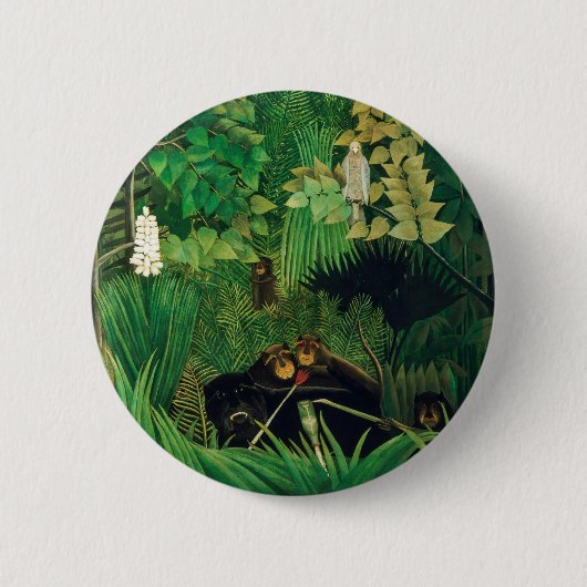 Henri Rousseau - Die Merry Jesters Button (Vorderseite)
