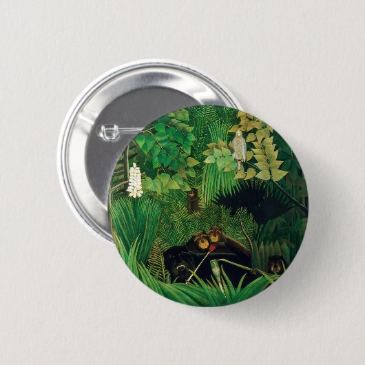 Henri Rousseau - Die Merry Jesters Button (Vorne & Hinten)