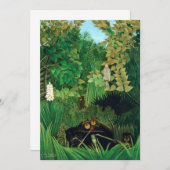Henri Rousseau - Die Merry Jesters Dankeskarte (Vorne/Hinten)