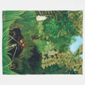 Henri Rousseau - Die Merry Jesters Fleecedecke (Vorderseite (Horizontal))