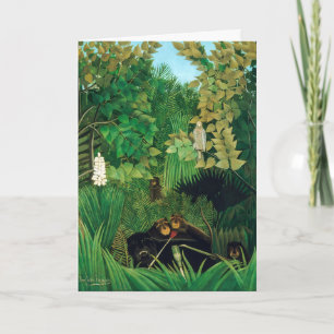 Henri Rousseau - Die Merry Jesters Karte