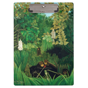 Henri Rousseau - Die Merry Jesters Klemmbrett