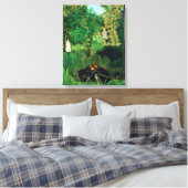Henri Rousseau - Die Merry Jesters Leinwanddruck (Insitu (Schlafzimmer))