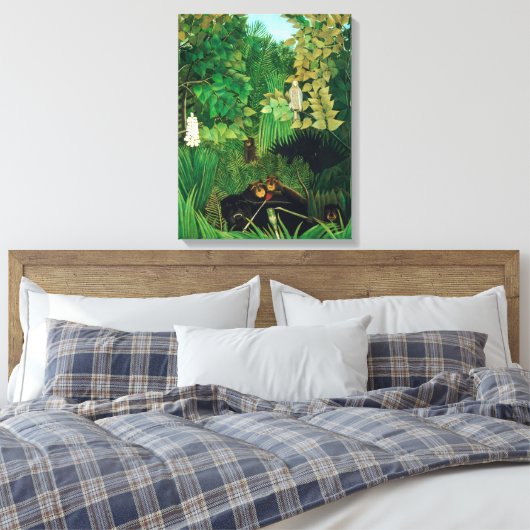 Henri Rousseau - Die Merry Jesters Leinwanddruck (Insitu (Schlafzimmer))