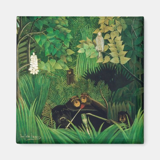 Henri Rousseau - Die Merry Jesters Magnet (Vorne)