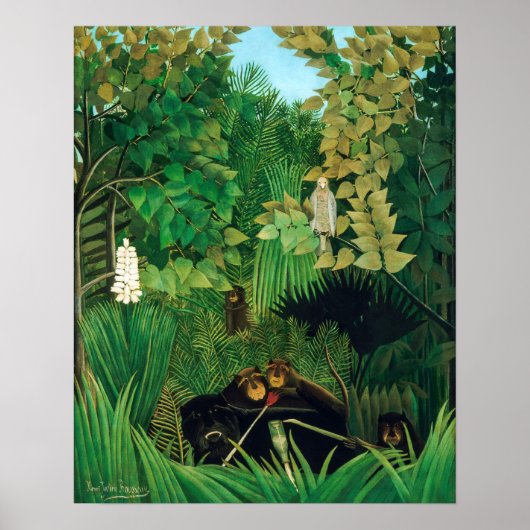 Henri Rousseau - Die Merry Jesters Poster (Vorne)