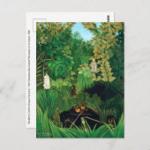 Henri Rousseau - Die Merry Jesters Postkarte (Vorne/Hinten)