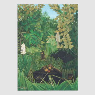 Henri Rousseau - Die Merry Jesters Seidenpapier