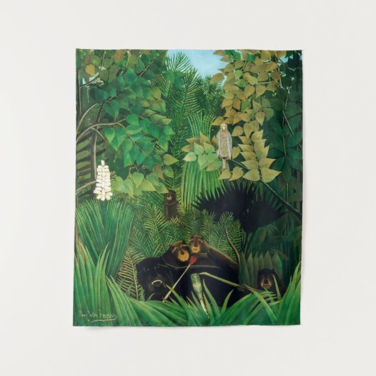 Henri Rousseau - Die Merry Jesters Wandteppich (Vorderseite)