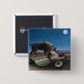 Henri Rousseau - Die schlafende Sinti und Roma Button (Vorne & Hinten)