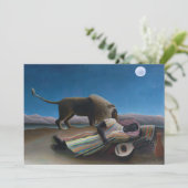 Henri Rousseau - Die schlafende Sinti und Roma Einladung (Stehend Vorderseite)