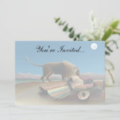 Henri Rousseau - Die schlafende Sinti und Roma Einladung (Stehend Vorderseite)