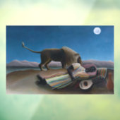 Henri Rousseau - Die schlafende Sinti und Roma Fensteraufkleber (Blatt 3)