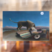 Henri Rousseau - Die schlafende Sinti und Roma Fensteraufkleber (Blatt 2)