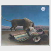 Henri Rousseau - Die schlafende Sinti und Roma Geschenkpapier (Flach)