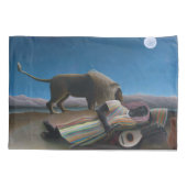 Henri Rousseau - Die schlafende Sinti und Roma Kissenbezug (Rückseite)