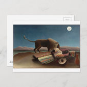 Henri Rousseau Die schlafende Sinti und Roma Postkarte (Vorne/Hinten)