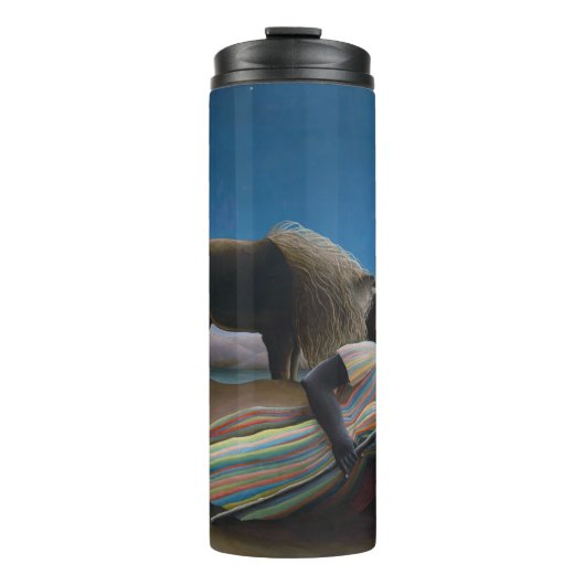 Henri Rousseau - Die schlafende Sinti und Roma Thermosbecher (Vorderseite)