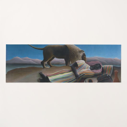 Henri Rousseau - Die schlafende Sinti und Roma Yogamatte (Vorderseite (Horizontal))