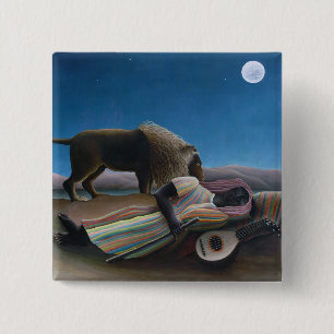Henri Rousseau - Die schlafende Zigeunerin Button