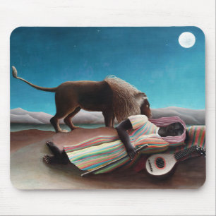 Henri Rousseau Die Schlafende Zigeunerin Vintage Mousepad