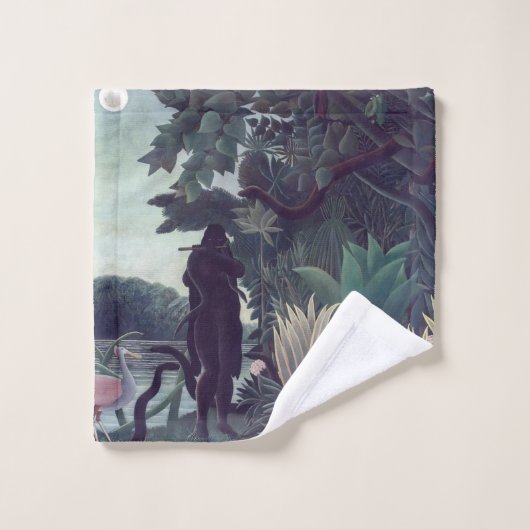 Henri Rousseau - Die Schlange Charmer Badhandtuch Set (Waschlappen)