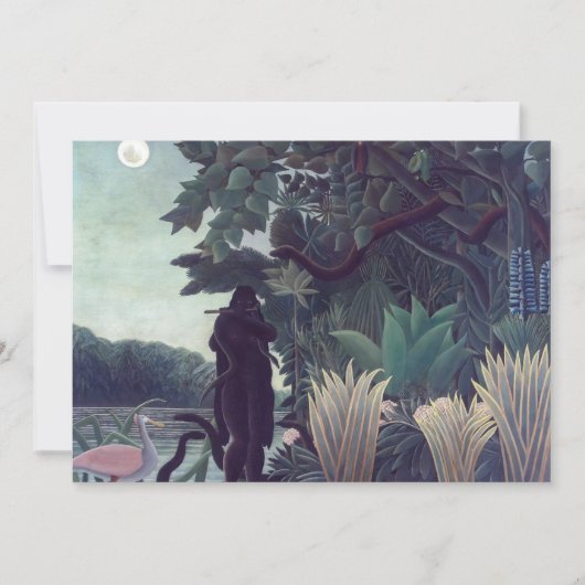 Henri Rousseau - Die Schlange Charmer Einladung (Vorderseite)
