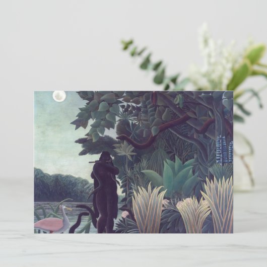 Henri Rousseau - Die Schlange Charmer Einladung (Stehend Vorderseite)