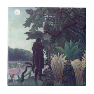 Henri Rousseau - Die Schlange Charmer Fliese