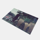 Henri Rousseau - Die Schlange Charmer Fußmatte (Schrägansicht)