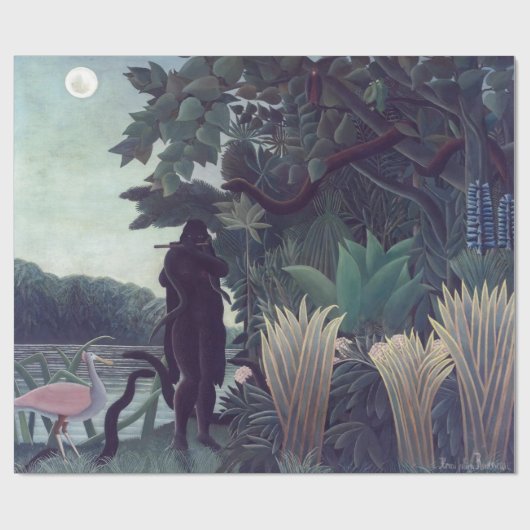 Henri Rousseau - Die Schlange Charmer Geschenkpapier (Flach)