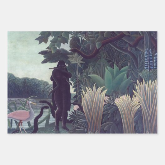 Henri Rousseau - Die Schlange Charmer Geschenkpapier Set (Vorderseite 2)