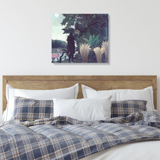 Henri Rousseau - Die Schlange Charmer Leinwanddruck (Insitu (Schlafzimmer))