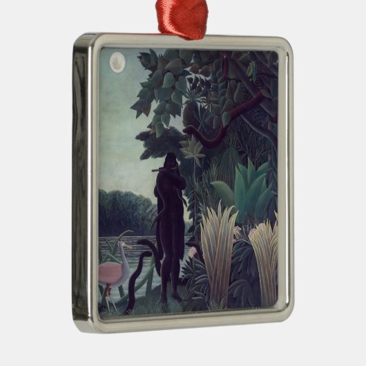 Henri Rousseau - Die Schlange Charmer Ornament Aus Metall (Rechts)