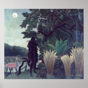 Henri Rousseau - Die Schlange Charmer Poster