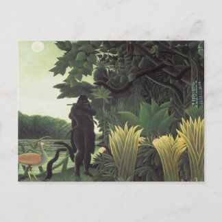Henri Rousseau - Die Schlange Charmer Postkarte