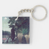 Henri Rousseau - Die Schlange Charmer Schlüsselanhänger (Rückseite)