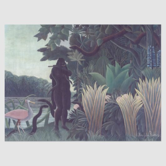Henri Rousseau - Die Schlange Charmer Seidenpapier (Vorderseite)