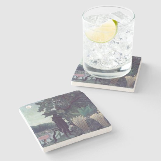 Henri Rousseau - Die Schlange Charmer Steinuntersetzer (Seitenansicht)