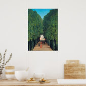Henri Rousseau - Die Straße im Saint-Cloud-Park Poster (Küche)