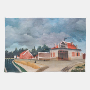 Henri Rousseau - Die Stuhlfabrik Geschirrtuch