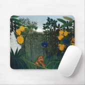 Henri Rousseau Die Vergangenheit des Löwenbotanisc Mousepad (Mit Mouse)