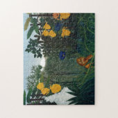Henri Rousseau Die Vergangenheit des Löwenbotanisc Puzzle (Vertikal)