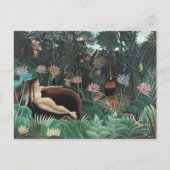 Henri Rousseau Dream 1910 Kunstausstellung Postkarte (Vorderseite)