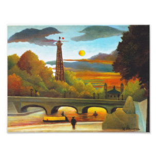 Henri Rousseau Eiffelturm bei Sonnenuntergang Druc Fotodruck