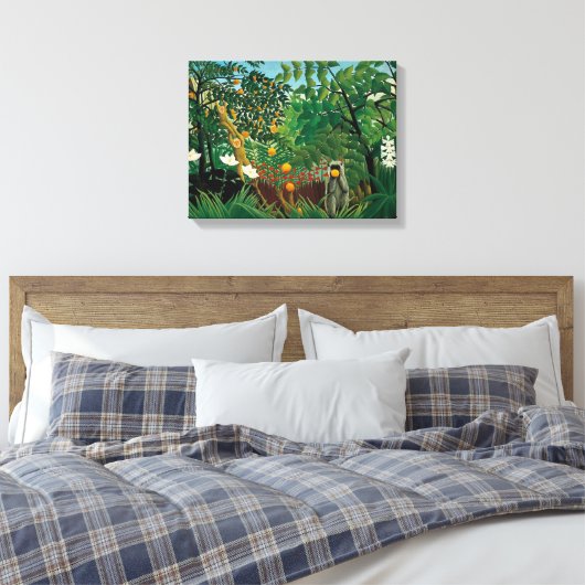 Henri Rousseau Exotische Landschaft Canvas Print Leinwanddruck (Insitu (Schlafzimmer))