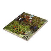 Henri Rousseau - Exotische Landschaft Dschungel Ku Fliese (Seite)