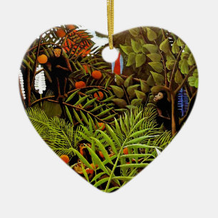 Henri Rousseau - Exotische Landschaft Dschungel Ku Keramikornament