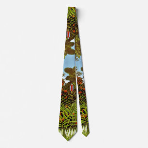 Henri Rousseau - Exotische Landschaft Dschungel Ku Krawatte